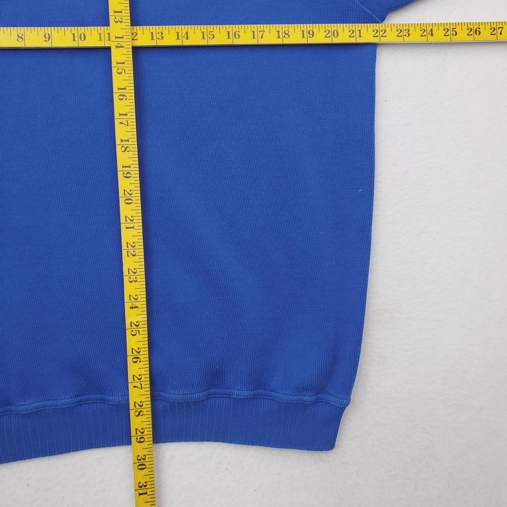 Vintage St. Croix Sweater Men Large Blue Quarter Zip Pullover Mock Neck Made USA - Picture 12 of 15